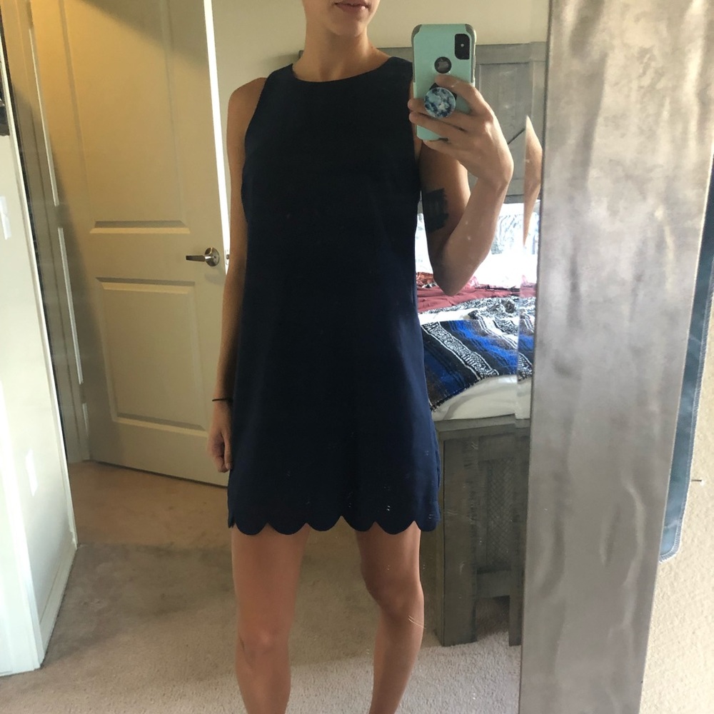 Scallop bottom dress